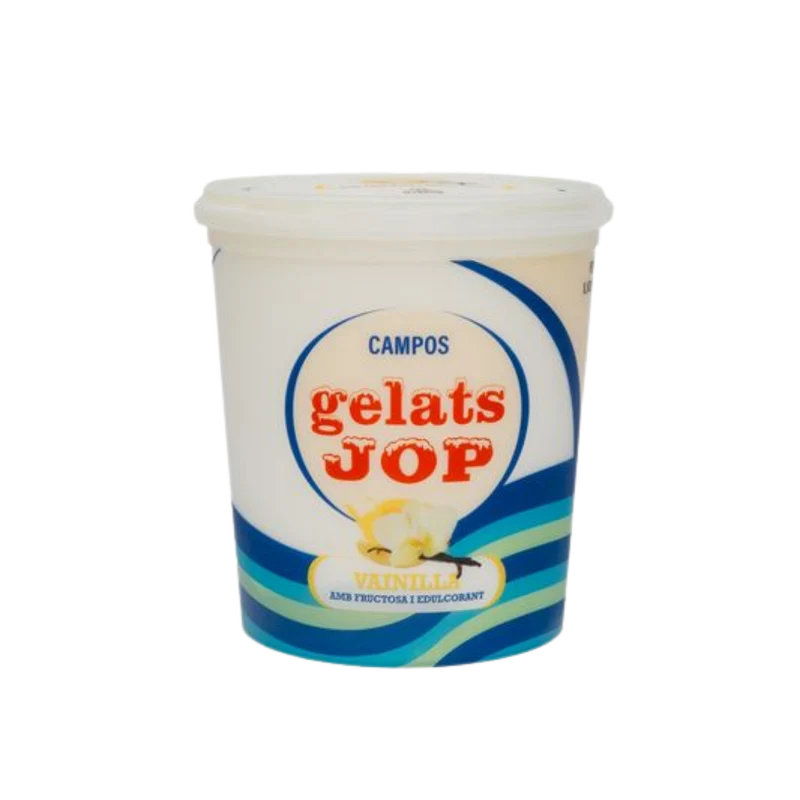 Helado de Vainilla con Fructosa y Edulcorante Jop