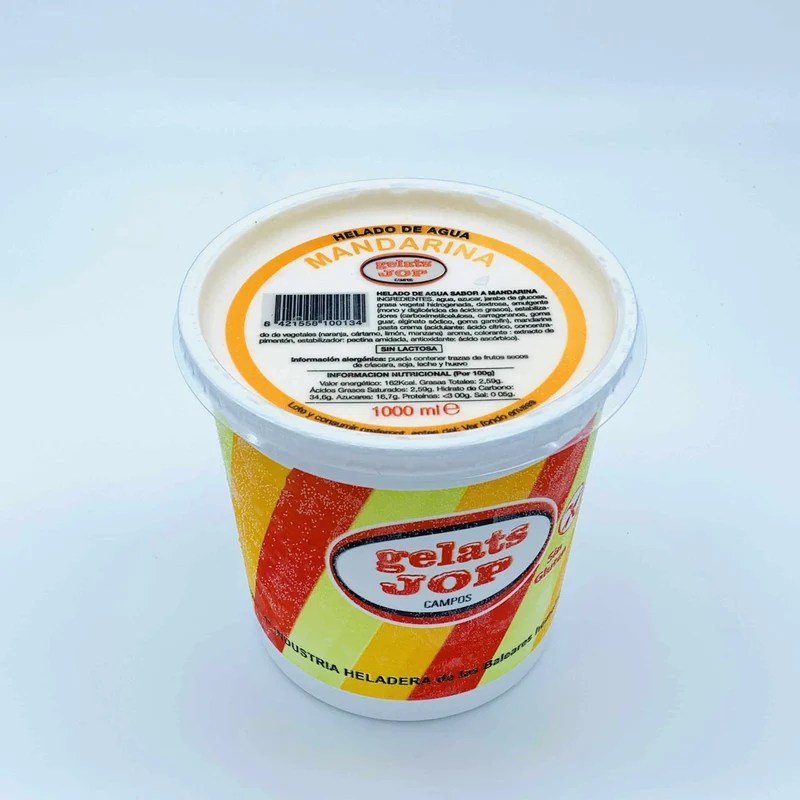 Helado de Agua de Mandarina Jop