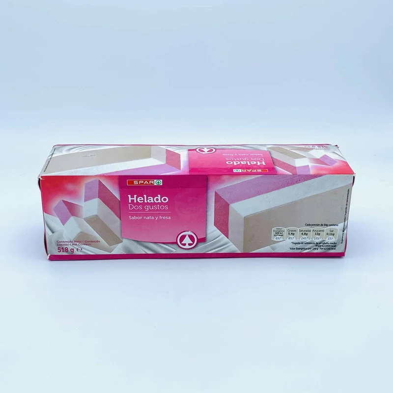 Helado de Nata y Fresa SPAR