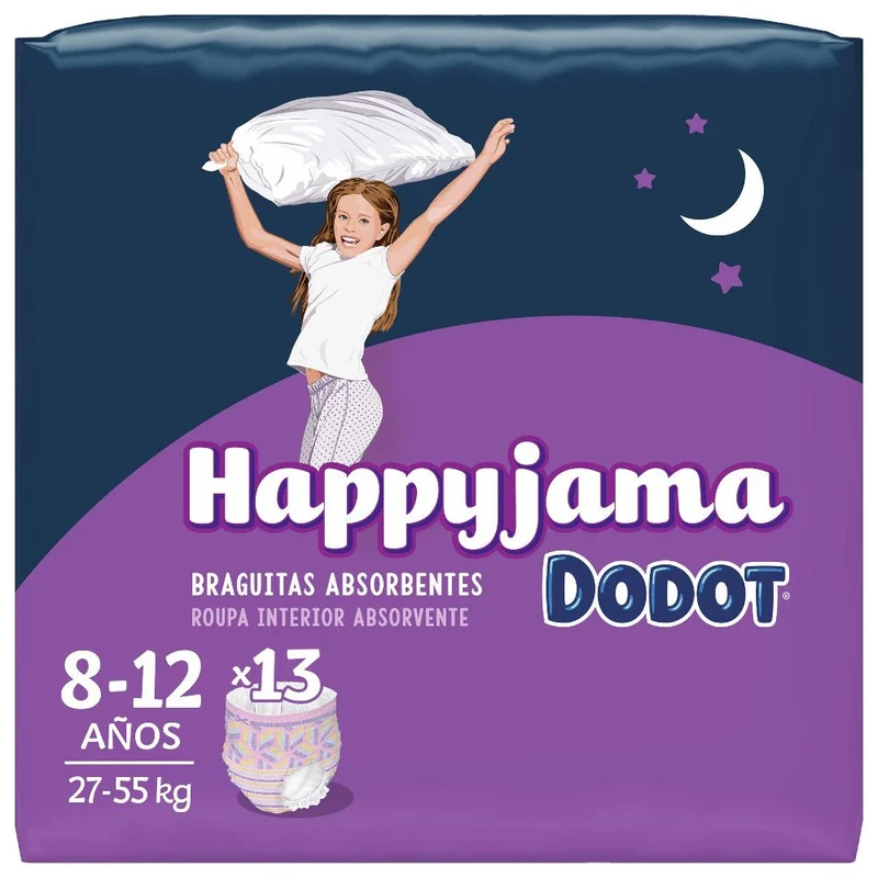 Dodot Happyjama Niña T-8 Braguita 8-12 Años 13 ud