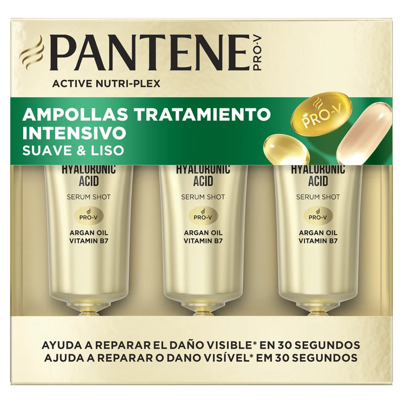 Ampollas suave y liso Pantene p3 45ml