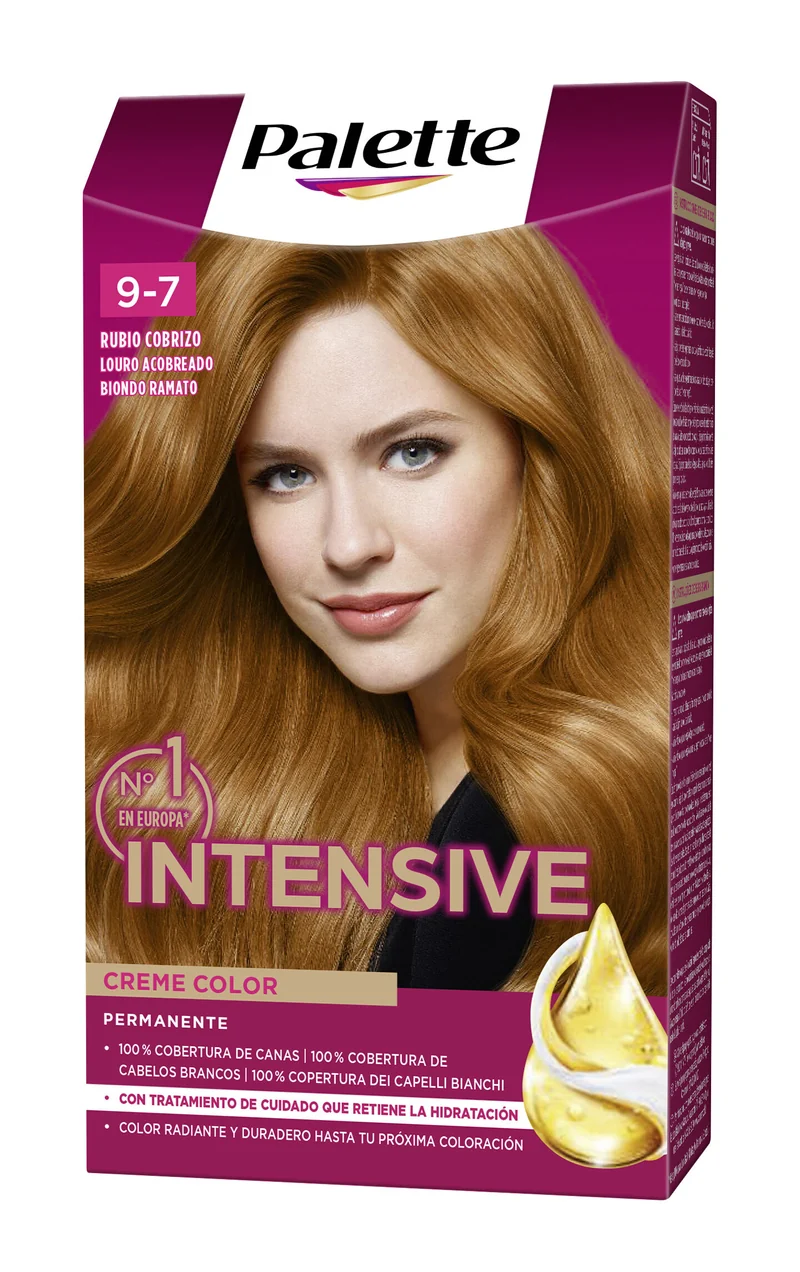 Tinte rubio cobrizo 9.7 intensive Palette 1u