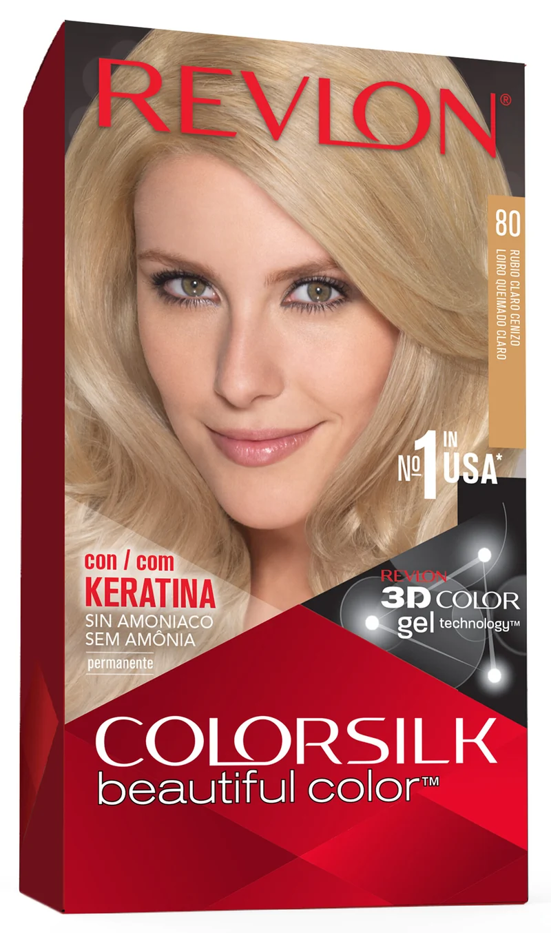 Tinte rubio ceniza nº80 Revlon 130ml