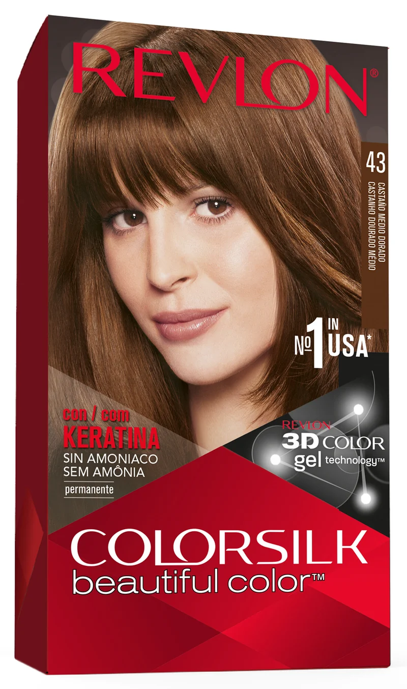 Tinte castaño medio nº43 Revlon 130ml