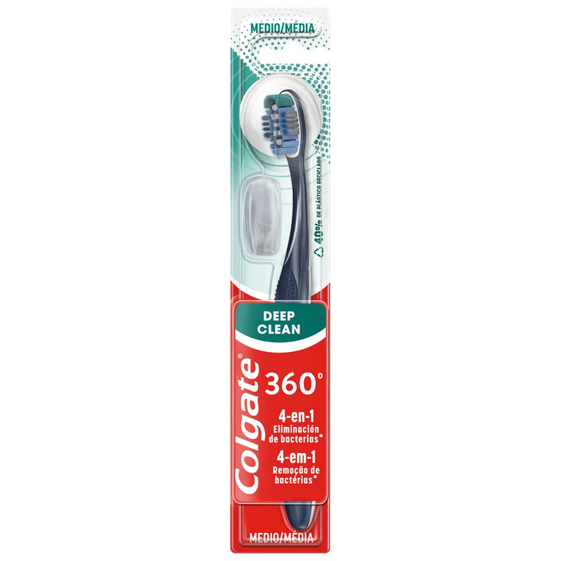 Cepillo dental 360º medio Colgate 1u