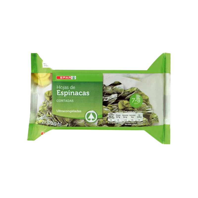 Espinacas Cortadas SPAR 2x200g
