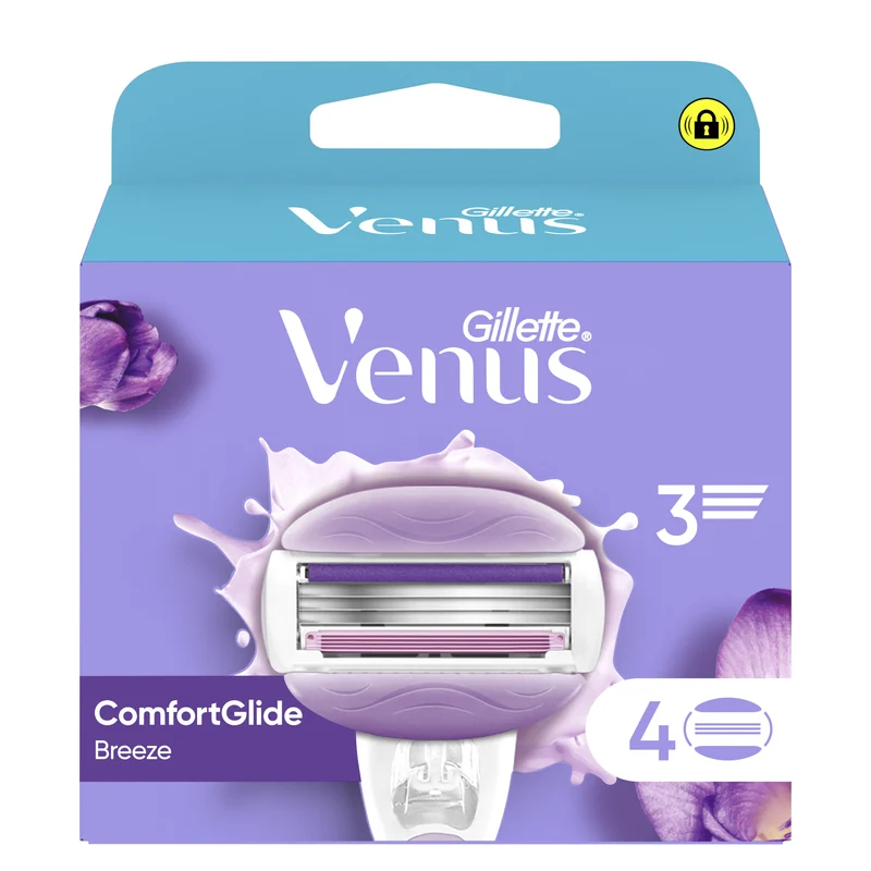 Recambio cuchilla breeze 3 hojas Gillette venus 4u