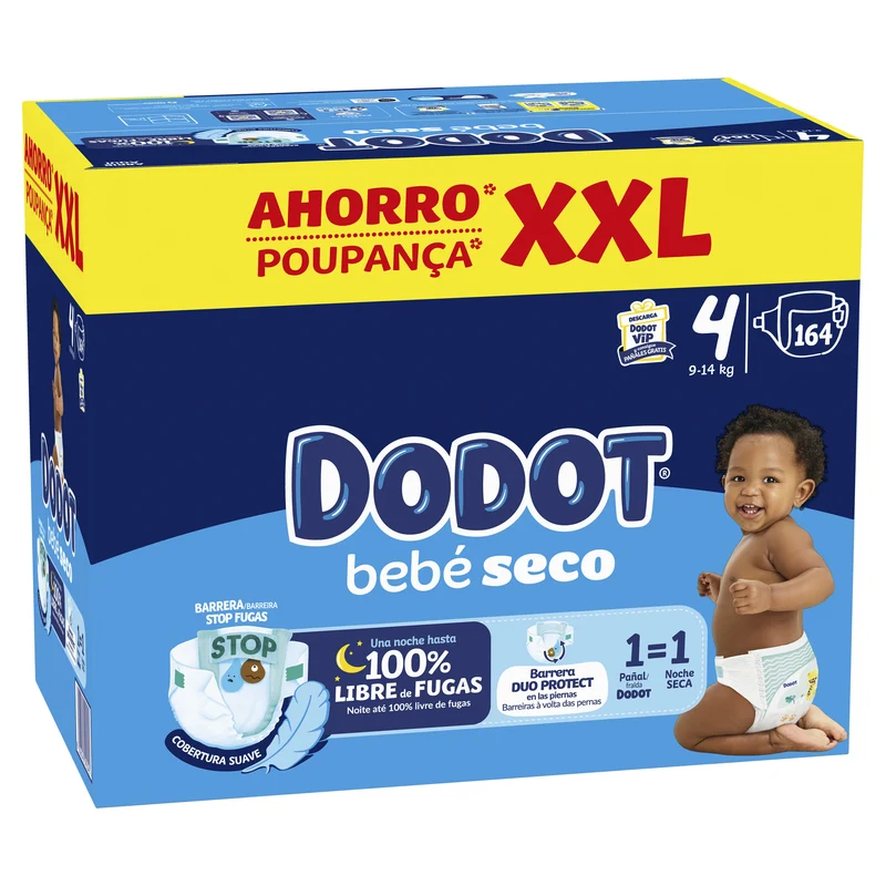 Pañal ahorro xxl Dodot 164u