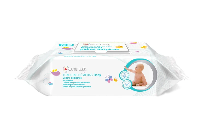Toallitas pieles atópicas con tapa Ifa unnia 72u