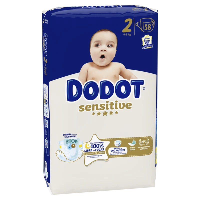 Pañal sensitive t2 Dodot p58