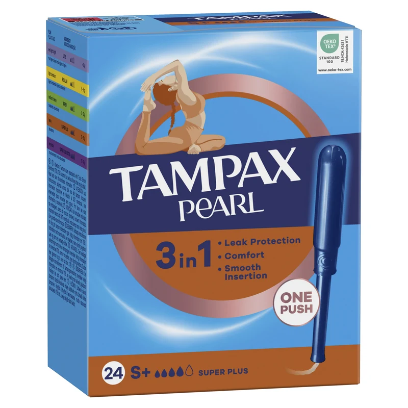 Tampón super plus pearl Tampax 24u