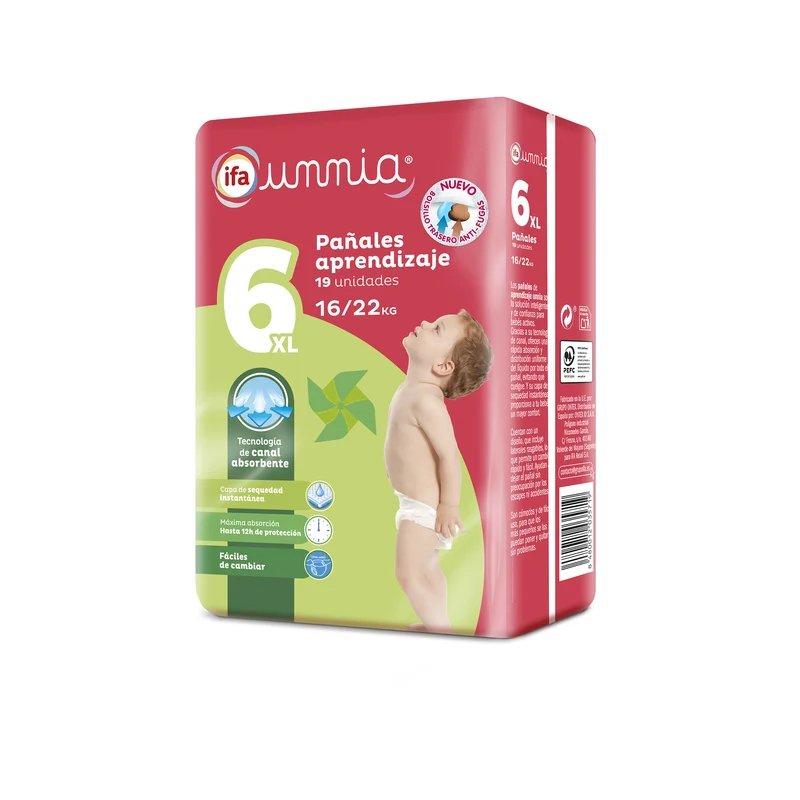 Pañal t6 17-28kg Ifa unnia 25u