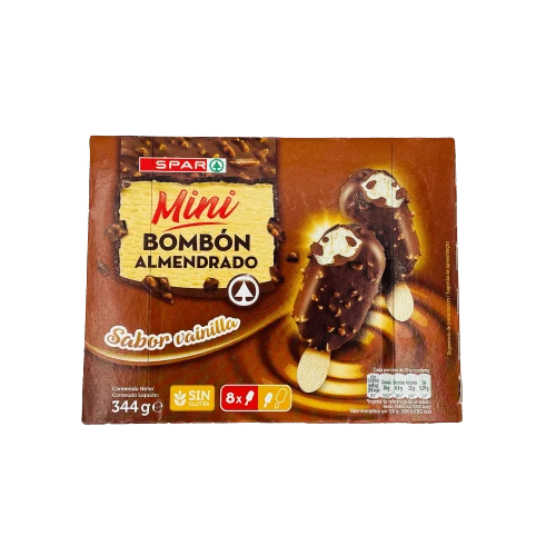 Helado Mini Bombón Almendrado SPAR 8u