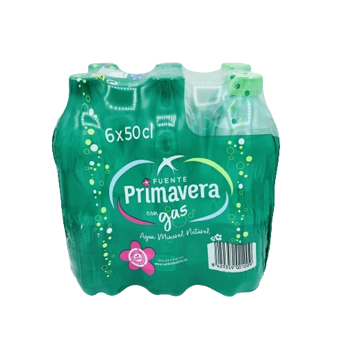 Agua con Gas Fuente Primavera 6x50cl