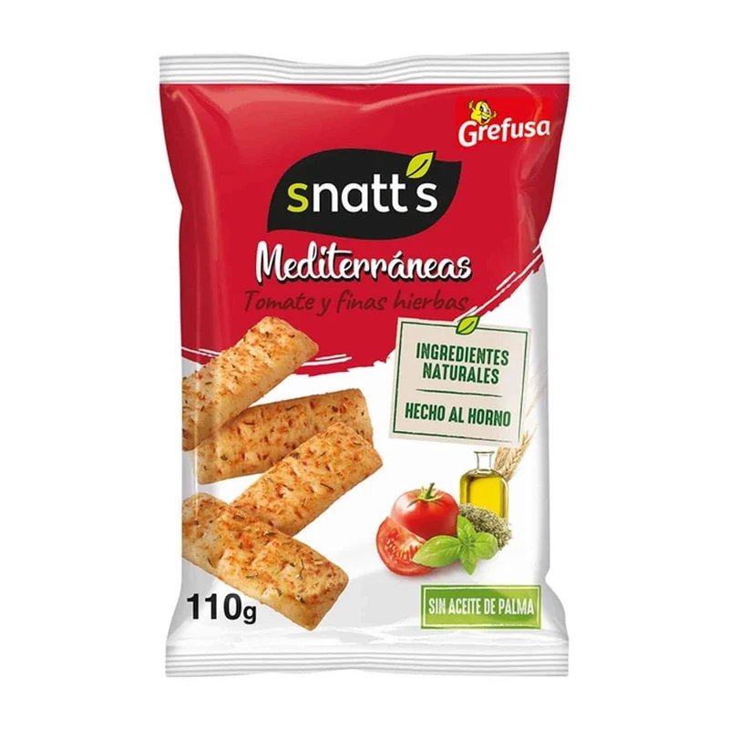 Snatt's Bocaditos Mediterráneos Tomate y Finas Hierbas