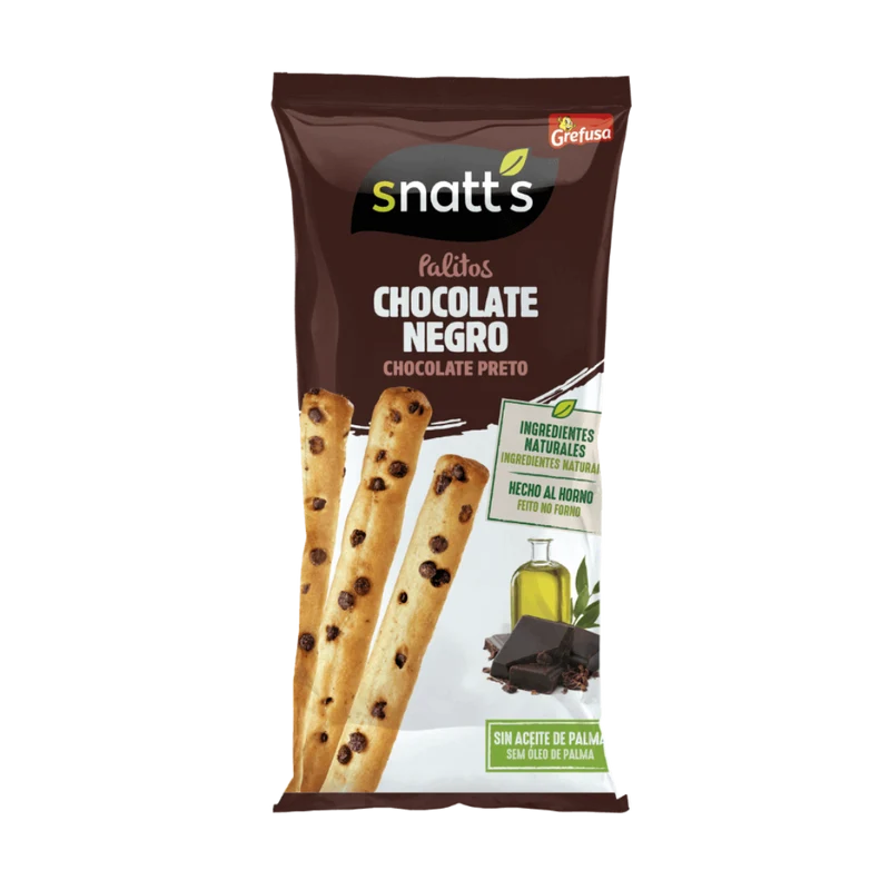 Snatt's Palitos con Chocolate Negro
