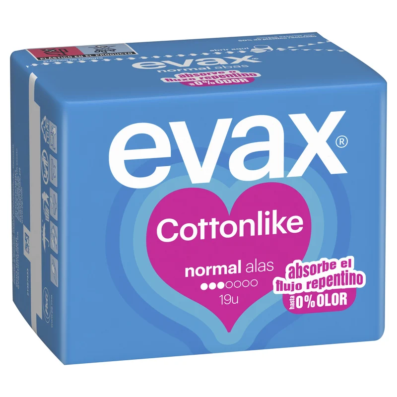 Compresa normal alas Evax cottonlike p19