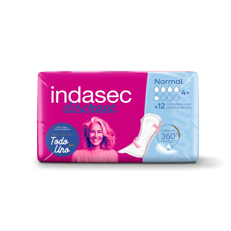 Compresa incontinencia normal Indasec 12u