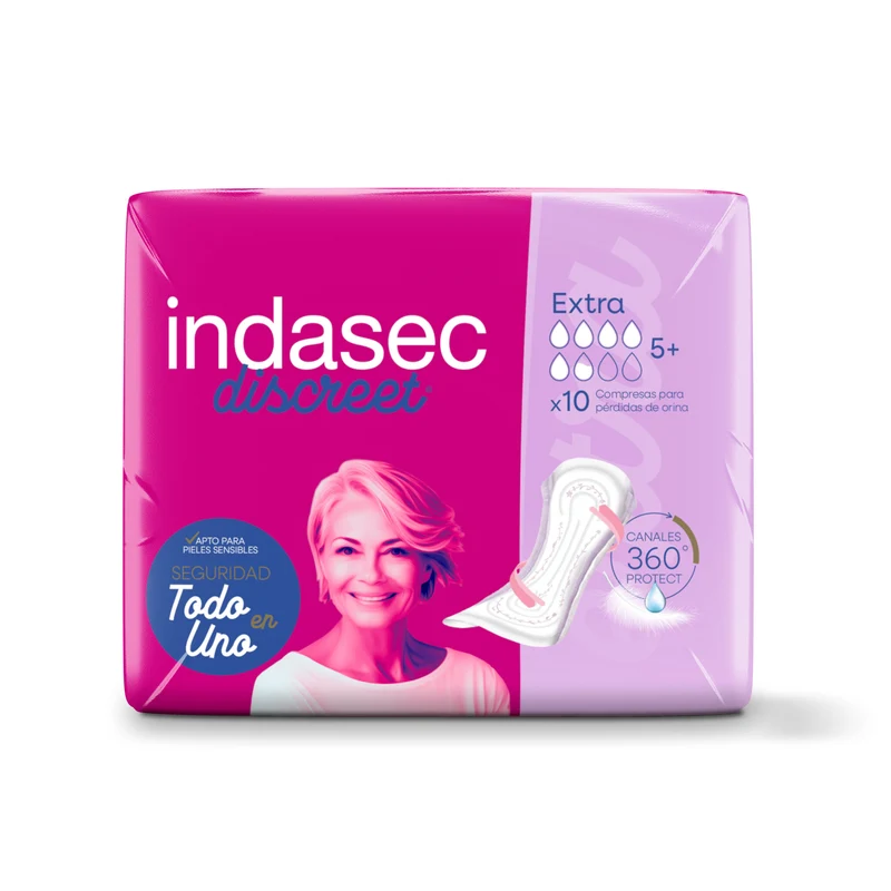 Compresa incontinencia extra Indasec 10u