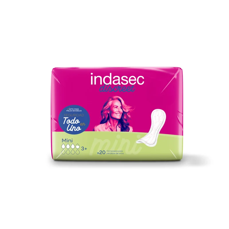 Compresa incontinencia mini Indasec 20u