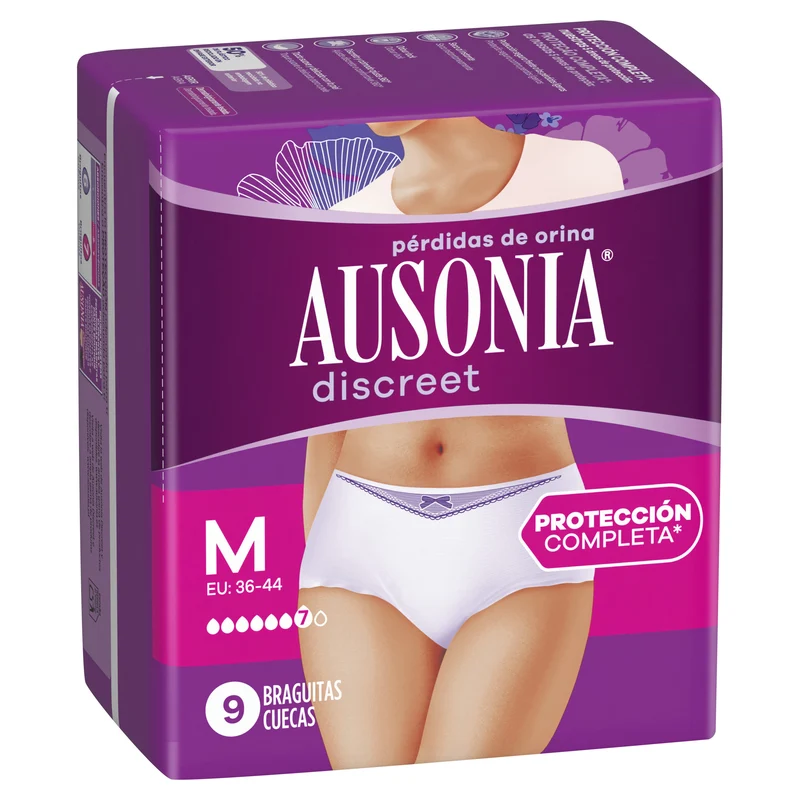 Compresa incontinencia pants plus m discreet Ausonia 9u