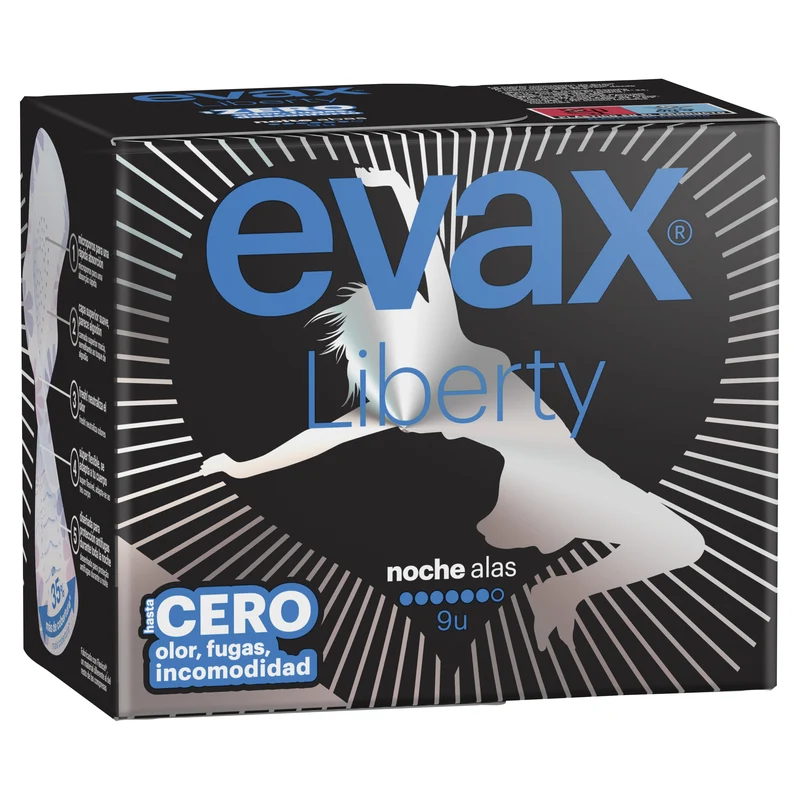 Compresa noche alas liberty Evax 9u