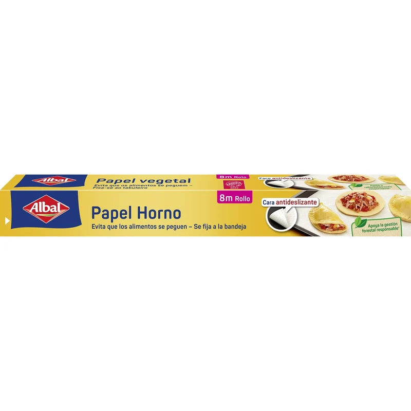 Papel horno 8m Albal 1u