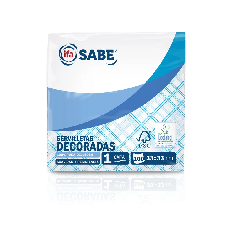 Servilleta decorada Ifa sabe 100u