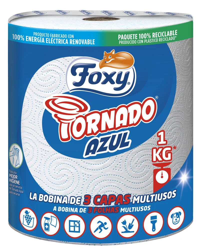 Papel cocina 3 capas 1 kilo Foxy 1u