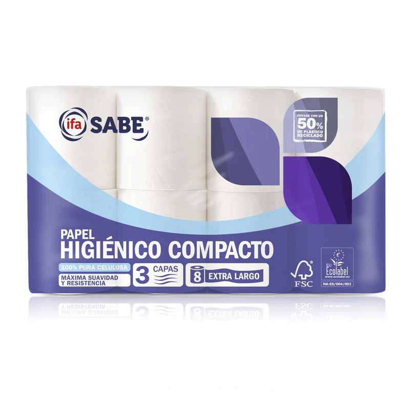 Papel higienico blanco Ifa sabe 3c.8rollos