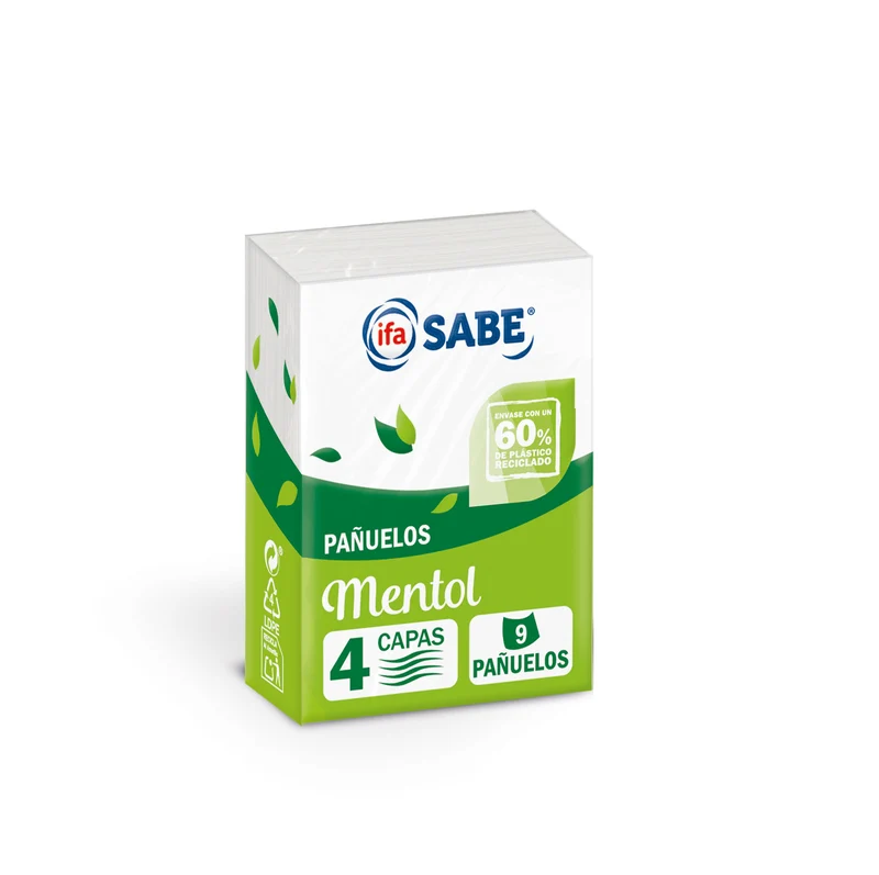 Pañuelo bolsillo mentol Ifa sabe 10u