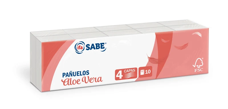 Pañuelo bolsillo aloe Ifa sabe 10u