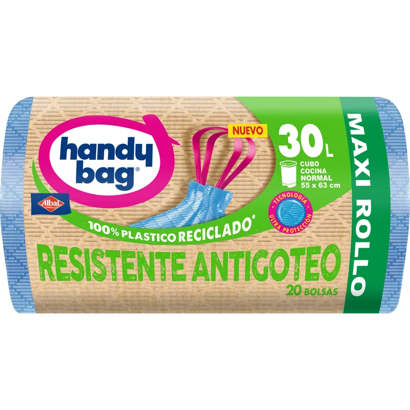 Bolsa basura 30l antigoteo maxi Handy bag 20u