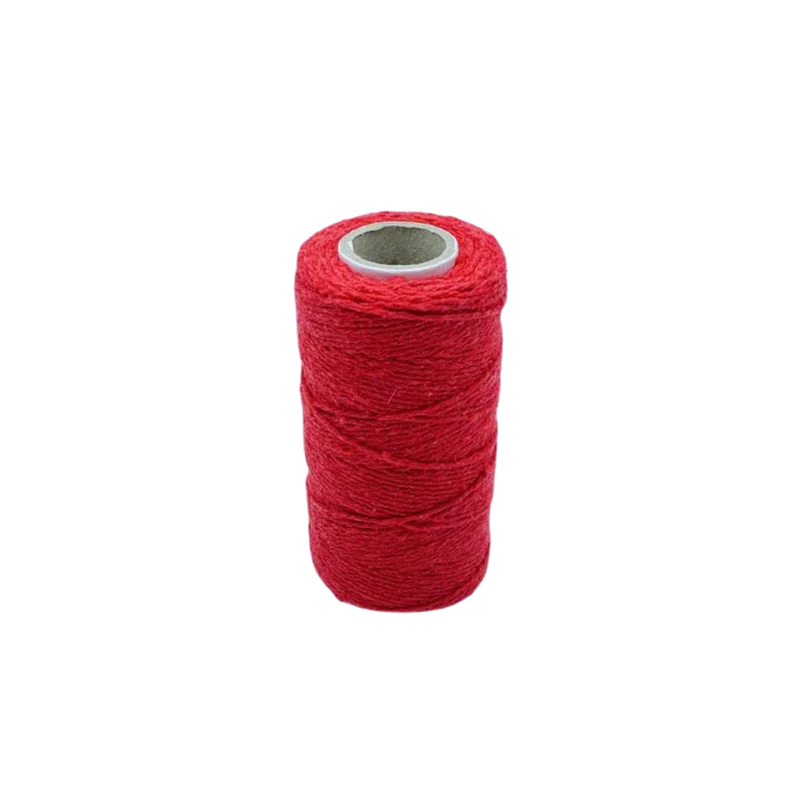 Ovillo de Algodón Rojo 100g