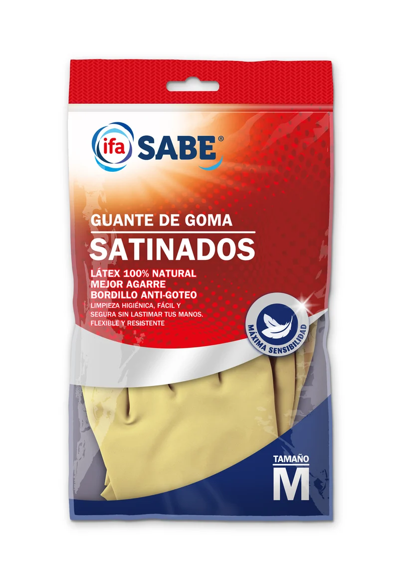 Guante satinado mediano Ifa sabe 1u