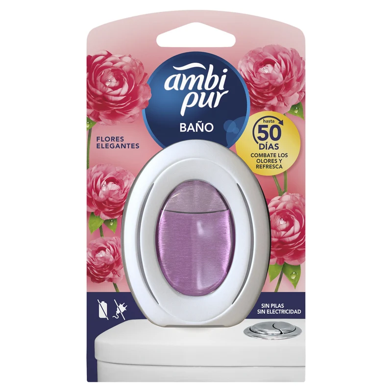 Ambientador baño flores elegantes Ambipur 1u