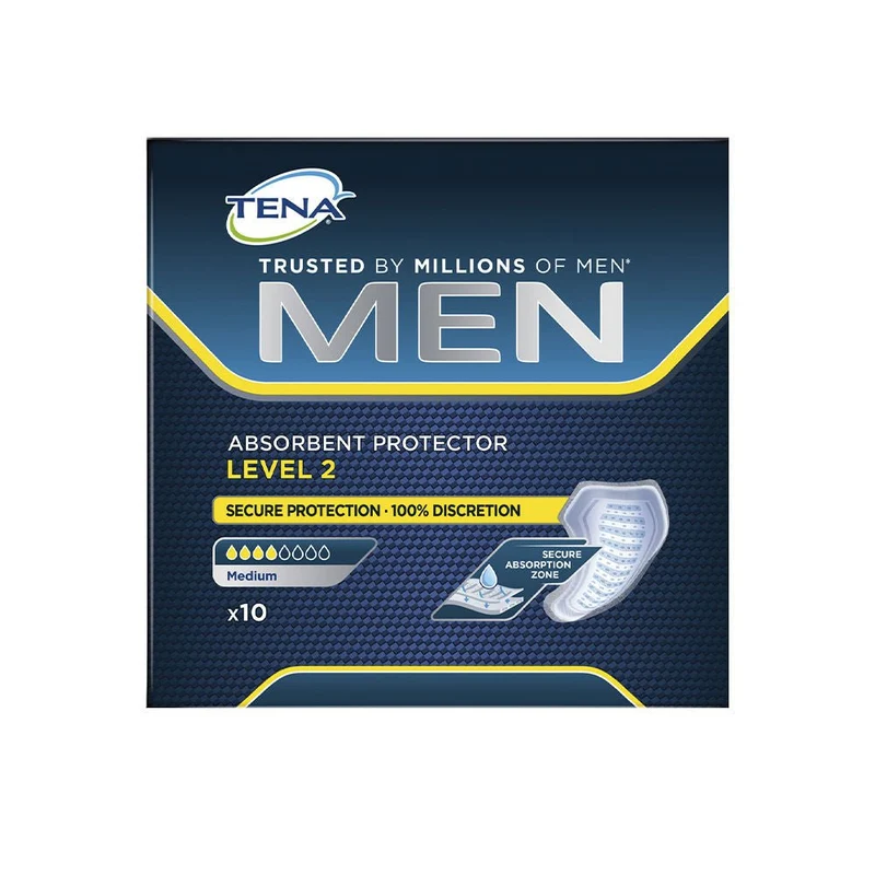 Tena Lady & Tena Men Level 2 Protector Absorbente Incontinencia 10 ud