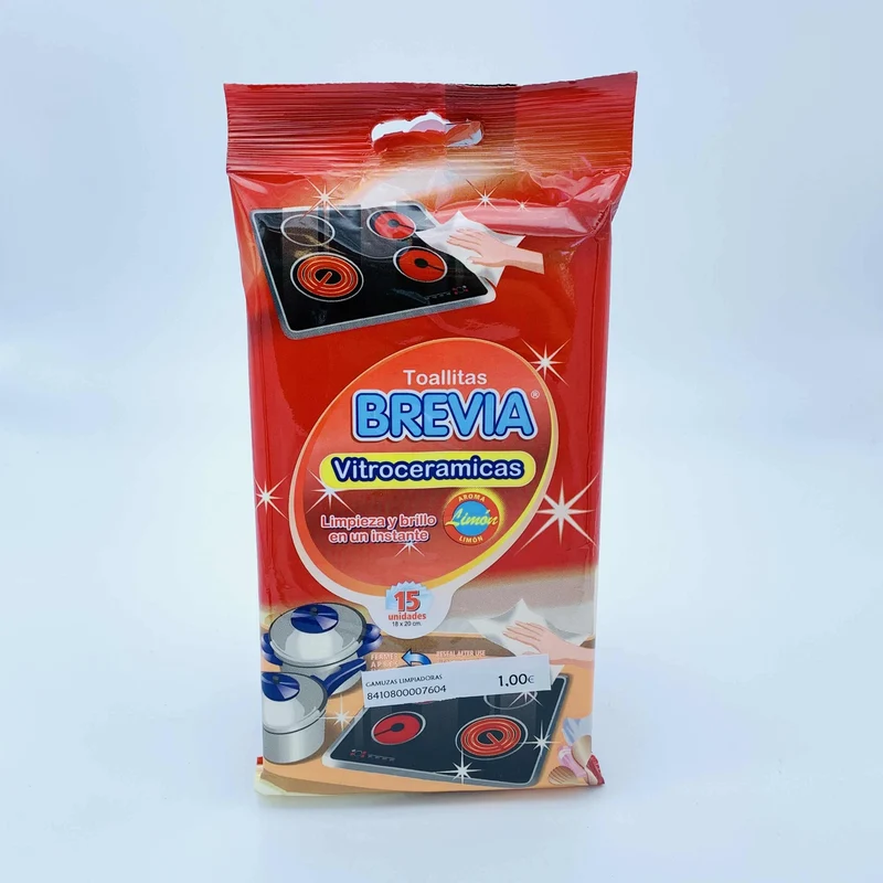 Toallitas para Vitrocerámicas Brevia
