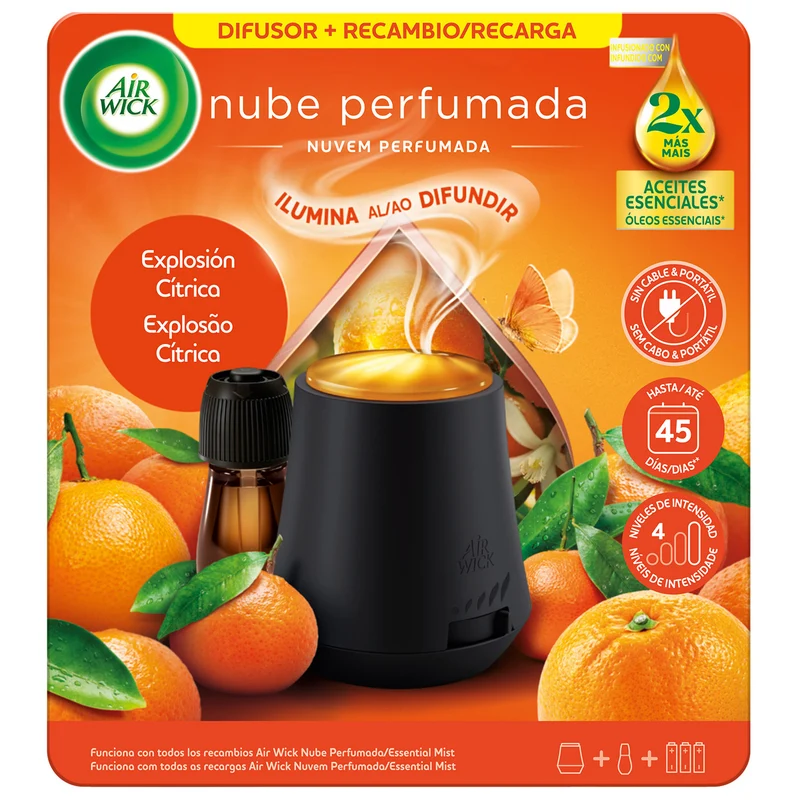 Ambientador aparato+recam essent citrico Air wick 1u