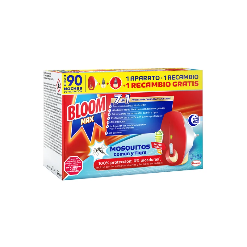 Insecticida apar+ 2 recam eléctrico max Bloom 1u