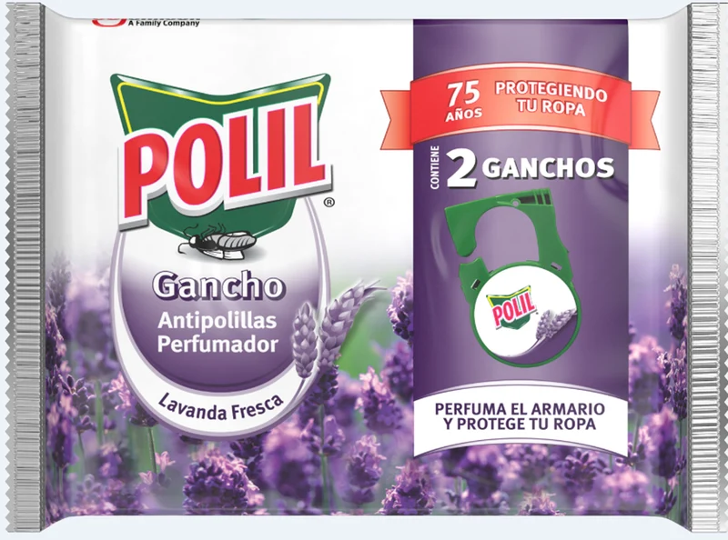 Colgador antipolillas lavanda polil duplo Raid 2u