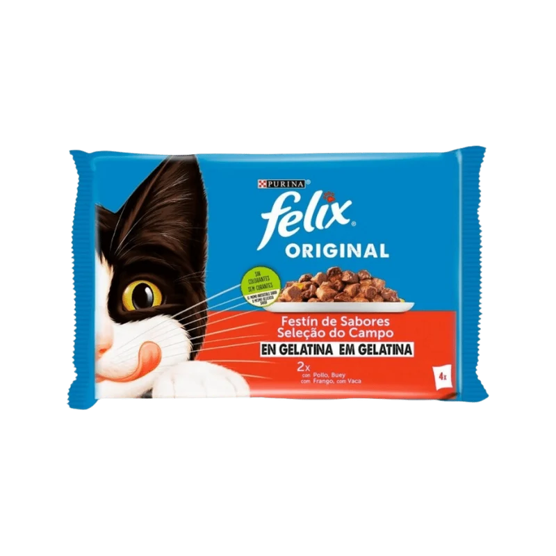 Felix Original Pollo y Buey en Gelatina
