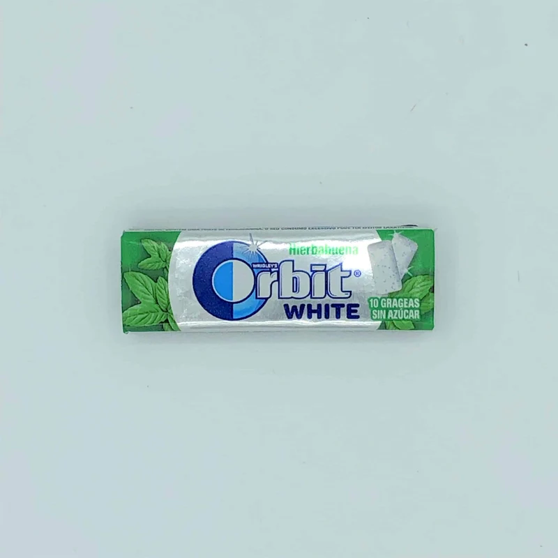 Chicle Orbit Hierbabuena White
