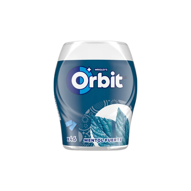 Chicle Orbit Mentol Fuerte Box 46u