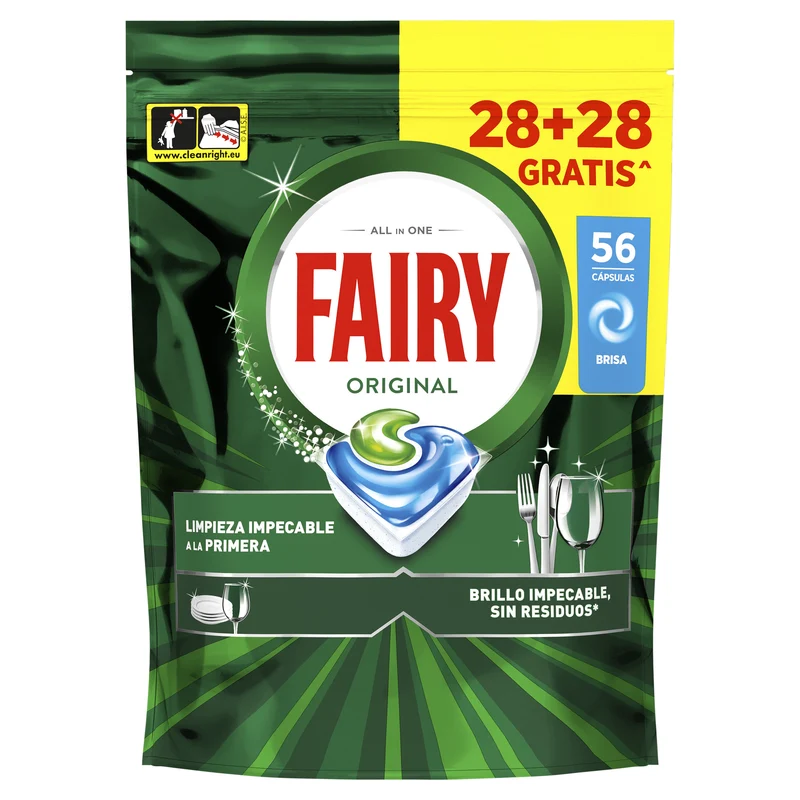 Lavavajillas maquina capsula Fairy 56d