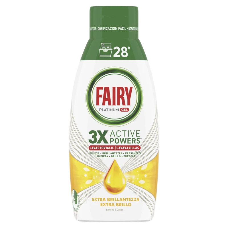 Lavavajilla máquina gel limon Fairy 28d