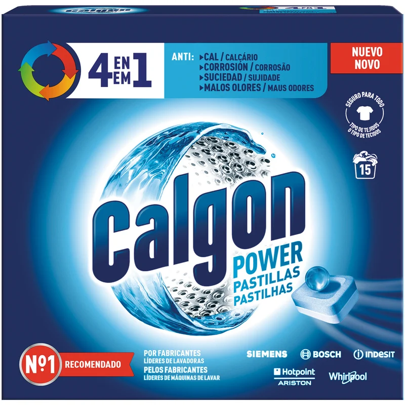 Descalificador antical pastilla Calgon 15u