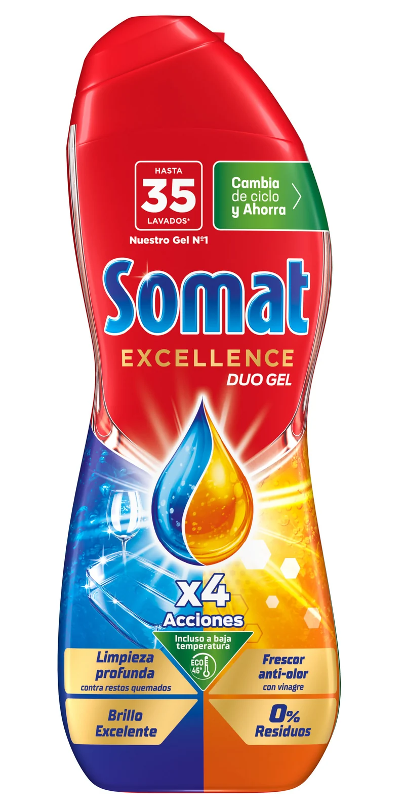 Lavavajilla máquina líquido vinagre Somat oro 35d
