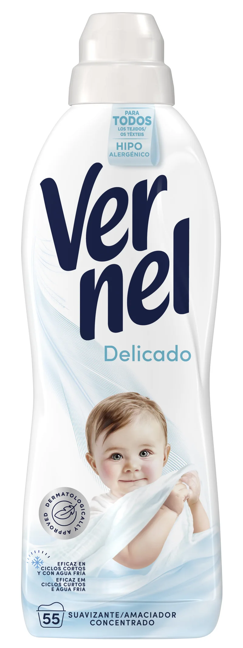 Suavizante concentrado delicado Vernel