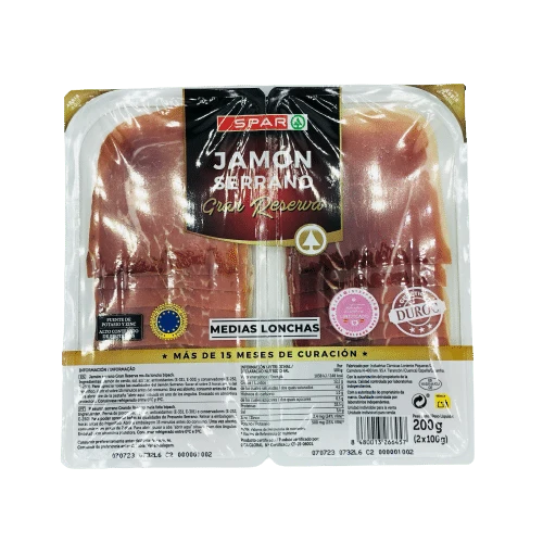 Jamón Serrano Gran Reserva SPAR Medias Lonchas 2x100g